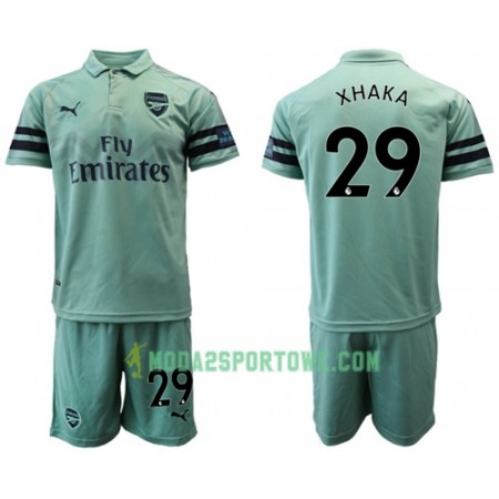 Koszulka Arsenal Xhaka 29 Dziecięcy Trzeci Stroje Piłkarskie 2018/19 Krótki Rękaw